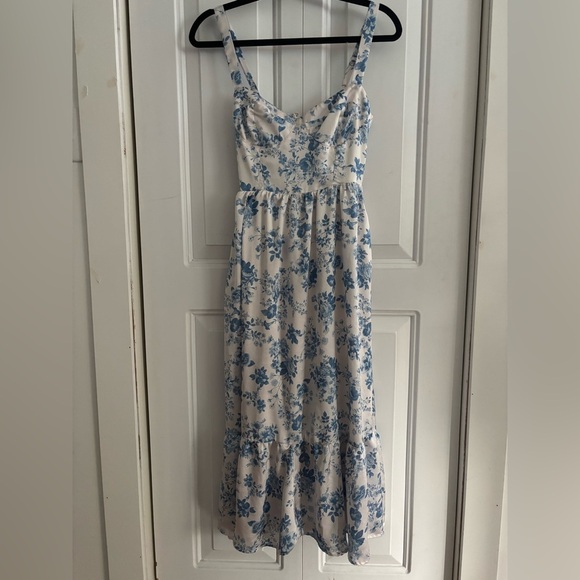 Floral Maxi Corset Dress - Picture 2 of 6